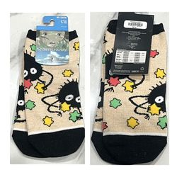 Studio Ghibli Spirited Away Soot Sprites Candy No-Show Sparkling Socks 2001 NWT
