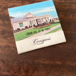 Corrigans Funeral Home, Cleveland, Ohio Matchbook