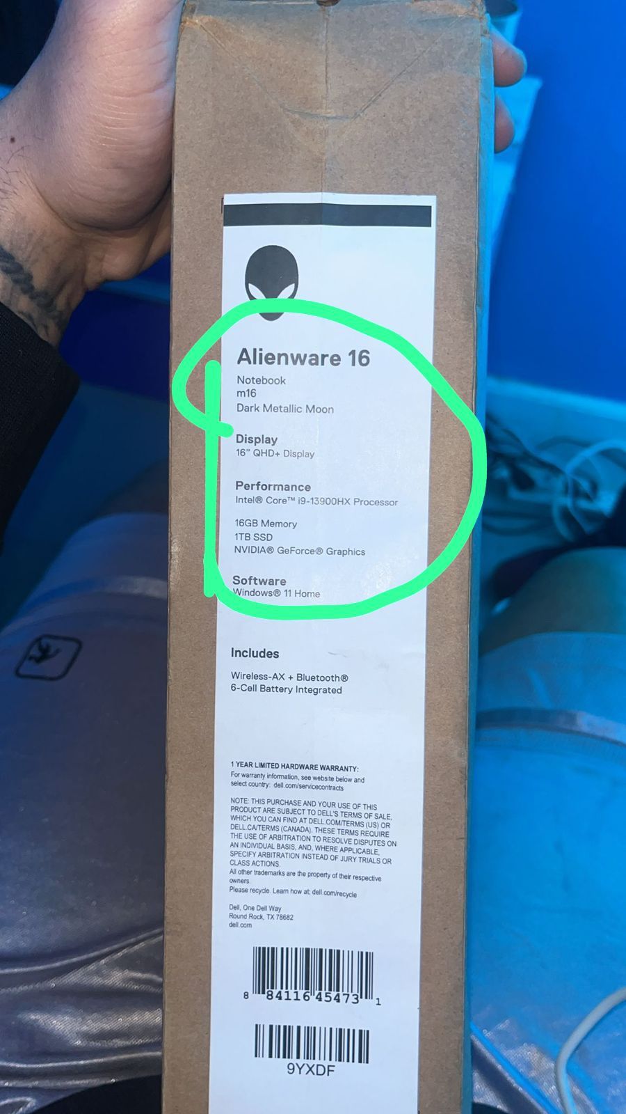 Alienware M16 I9 Notebook