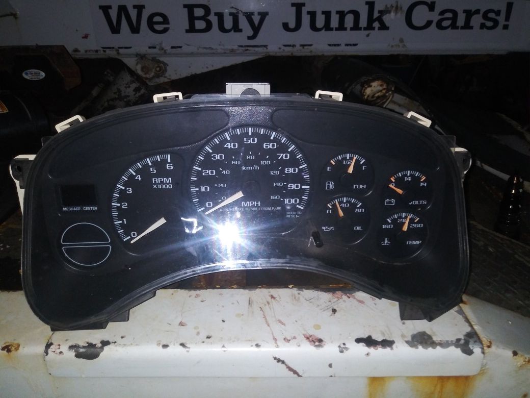 2001 instrument cluster for GMC