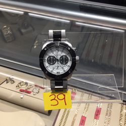 Invicta Blk & Silver