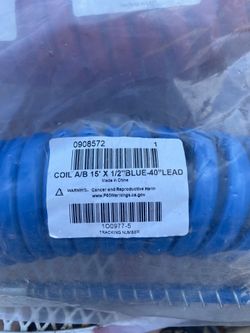 Air Coil Leads 15’ X1/2” “Red-40” Lead Please See Photos