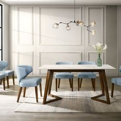 Dining Table + 6 Chair Set