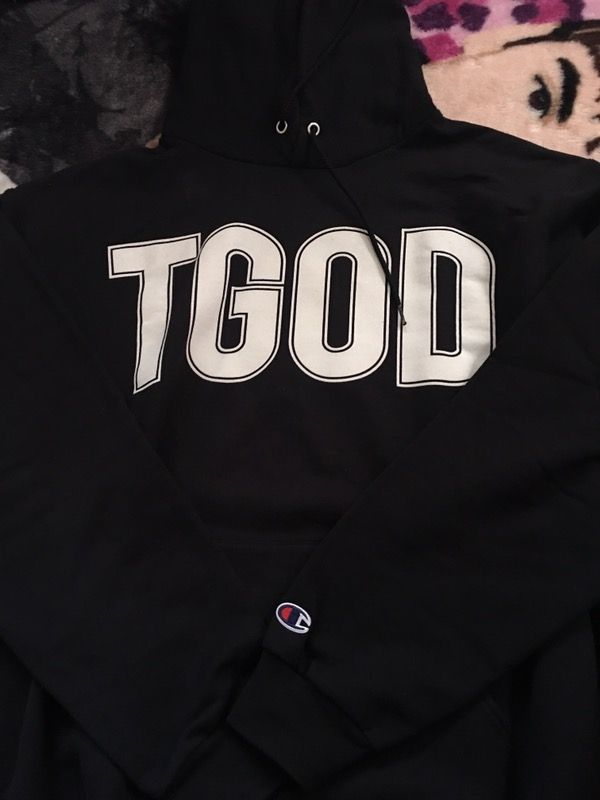 Wiz khalifa TGOD Taylor Gang Or Die Champion hoodie size L