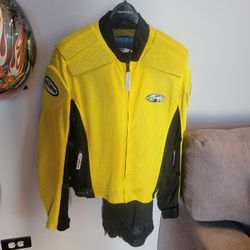 Joe Rocket Ballistic Motorcycle Jacket And Pants Like New Size Medium