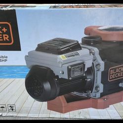 Black + Decker Inground Variable Speed Pool Pump , 3 HP