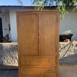 Wooden TV armoire 