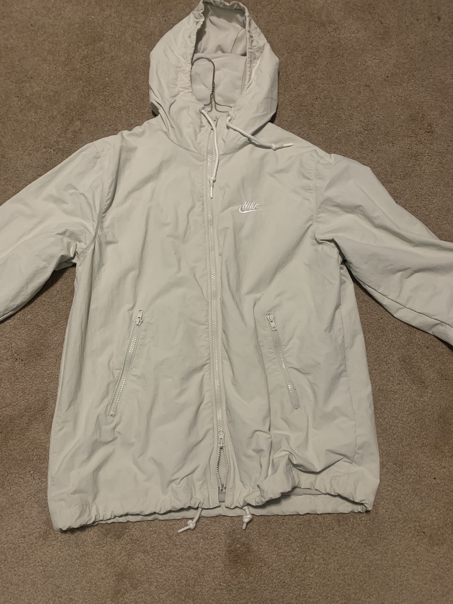 Nike White Wind Breaker