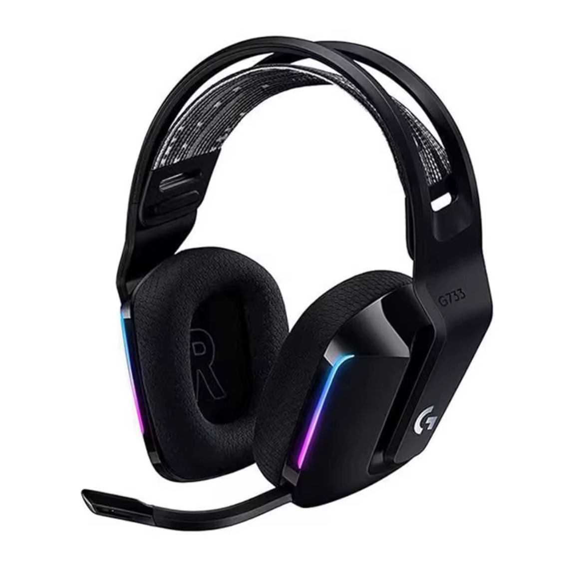 Logitech G733 Wireless RGB Gaming Headset with Detachable Mic