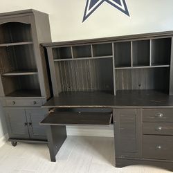 Complete Office Furniture Set with / 2 Book Cases