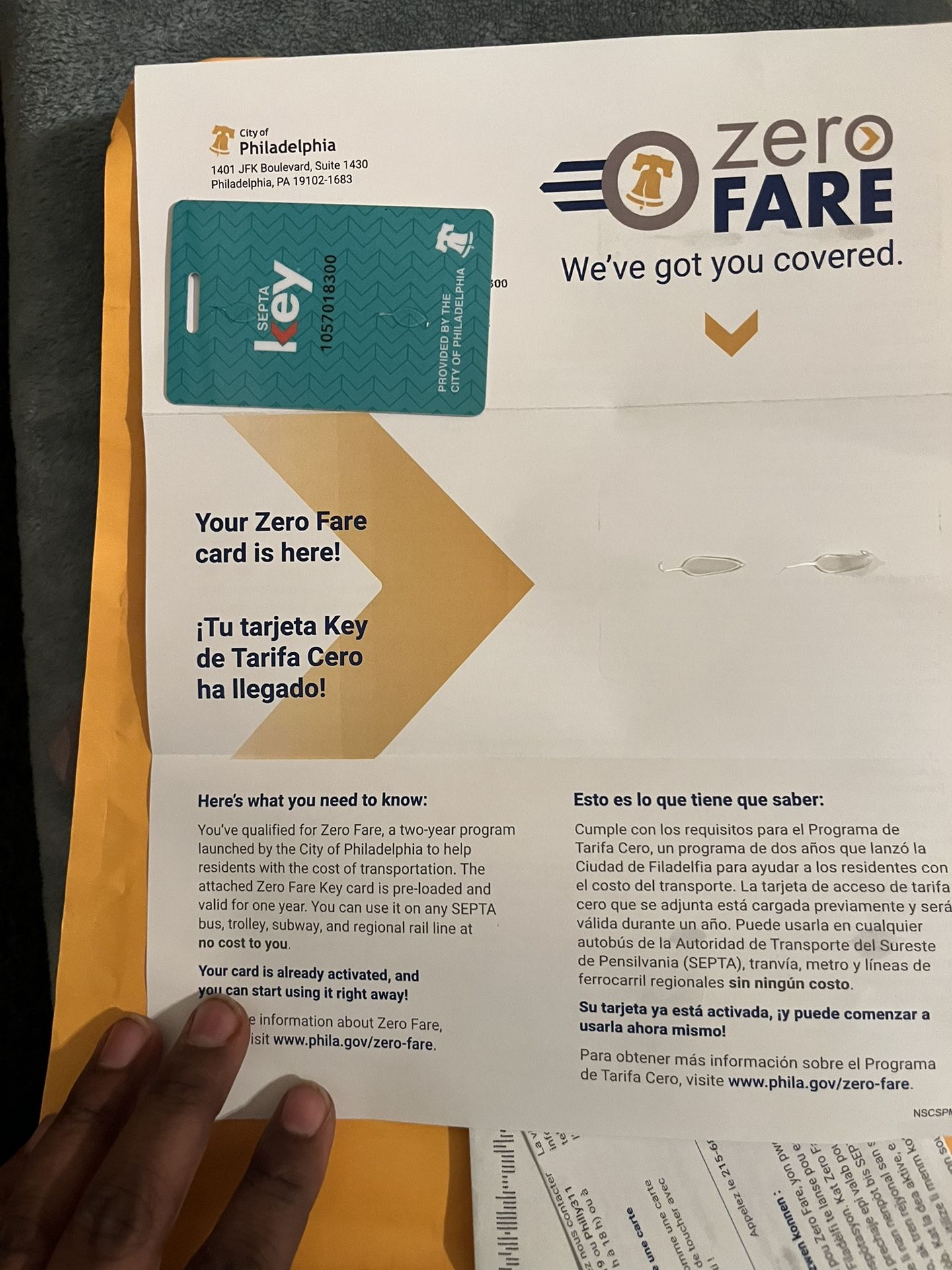 I have A Septa Zero Fare Key Card For Sell You Can Ride Septa, Regional Rail And Trolleys