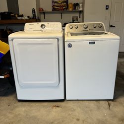 Samsung and Maytag Washer Dryer Set