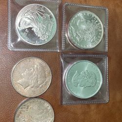  BEST OFFER ON FIVE OZ SILVER METALS