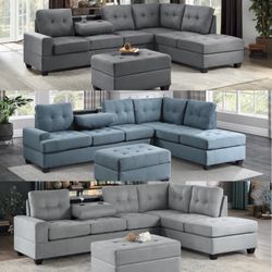 Sectional Sofa With Ottoman In Offer 🔥🔥🔥