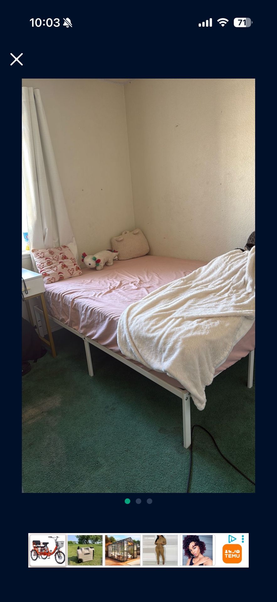 Full Size Bed Just Matress