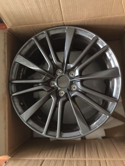 OEM Infiniti Q50 red sport rims rear