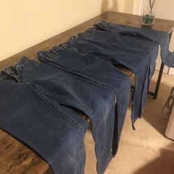 Girls 3 Set Of Jeans 14 Girl Size