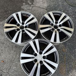 3 Spare Rims 18 Honda 5 Lugs 120 mm