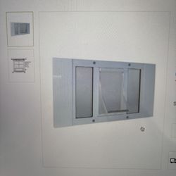 Aluminum pet window door