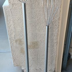 Winco 48-Inch Kettle Whip, Medium, Stainless Steel

