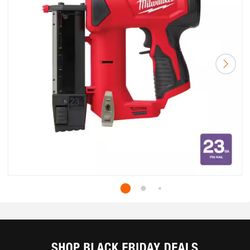 Milwaukee M12 12-Volt 23-Gauge Lithium-Ion Cordless Pin Nailer (Tool-Only)