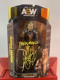 AEW Hangman Adam Page Signed Autograph Figure Series 2 Unrivaled