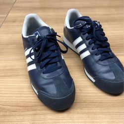 Blue and White Adidas Samoa  10.5
