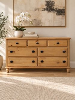 7 drawer wooden dresser