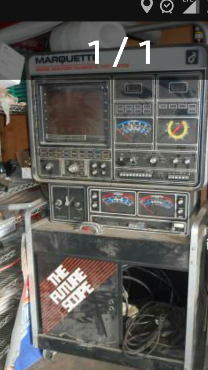 Marquette engine analyzer and diagnostic machine