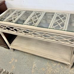 Rattan Foyer Table 
