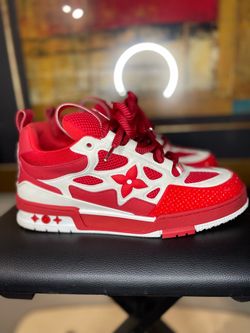 Louis Vuitton Skate Sneaker Red Mens LV Sz 6