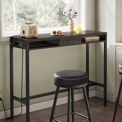 Brand new in box bar table wood color