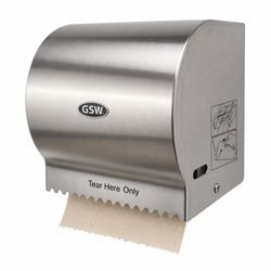 GSW BX-MR8 Wall Mount Stainless Steel Manual Roll Paper Towel Dispenser