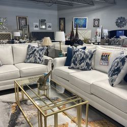 elegant sofa loveseat 💙✨ $1,899