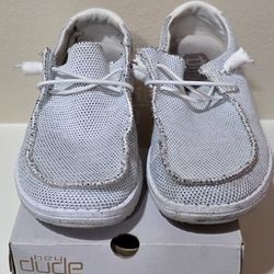 White & Gray Hey Due Shoes 20.00