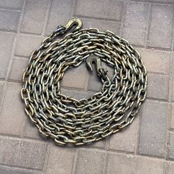 2 piece 20ft long each chains with hooks.