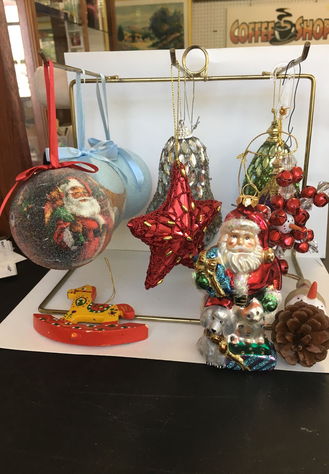 12 Christmas ornaments gently used