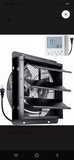 InoKraft shutter Exhaust Fan with Thermostat Controller