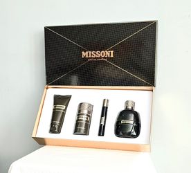 New Missoni Eau De Parfum 100ML 4pc Men's Cologne Fragrance