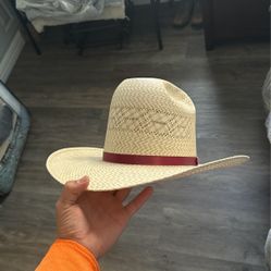 Tall crown Straw hat