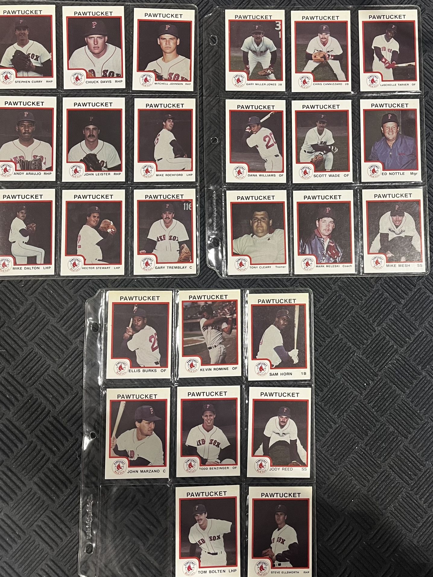 1987 Pawtucket Red Sox ProCards Set Ellis Burks RC + Horn Reed (26 Cards)