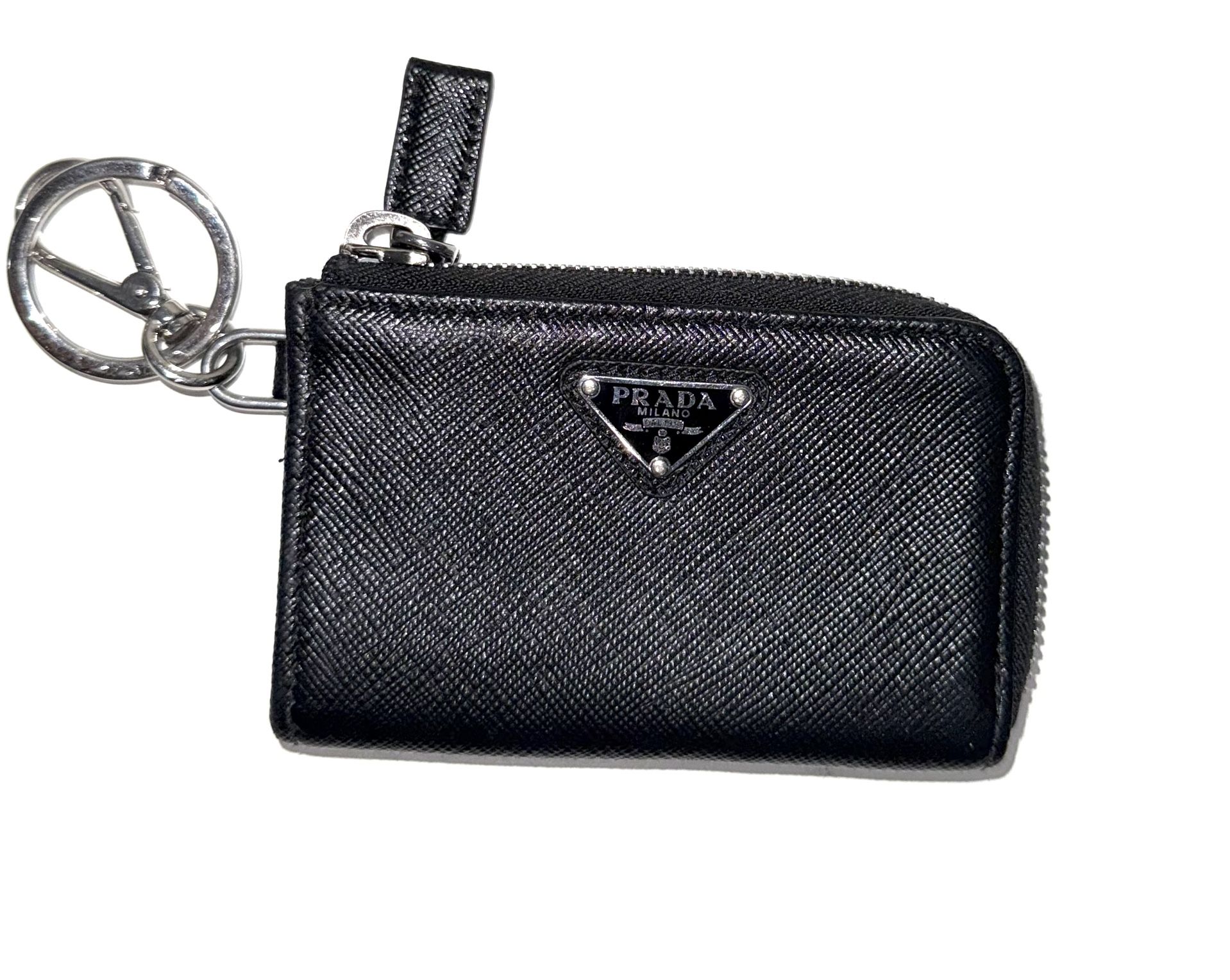 Prada Saffiano keychain