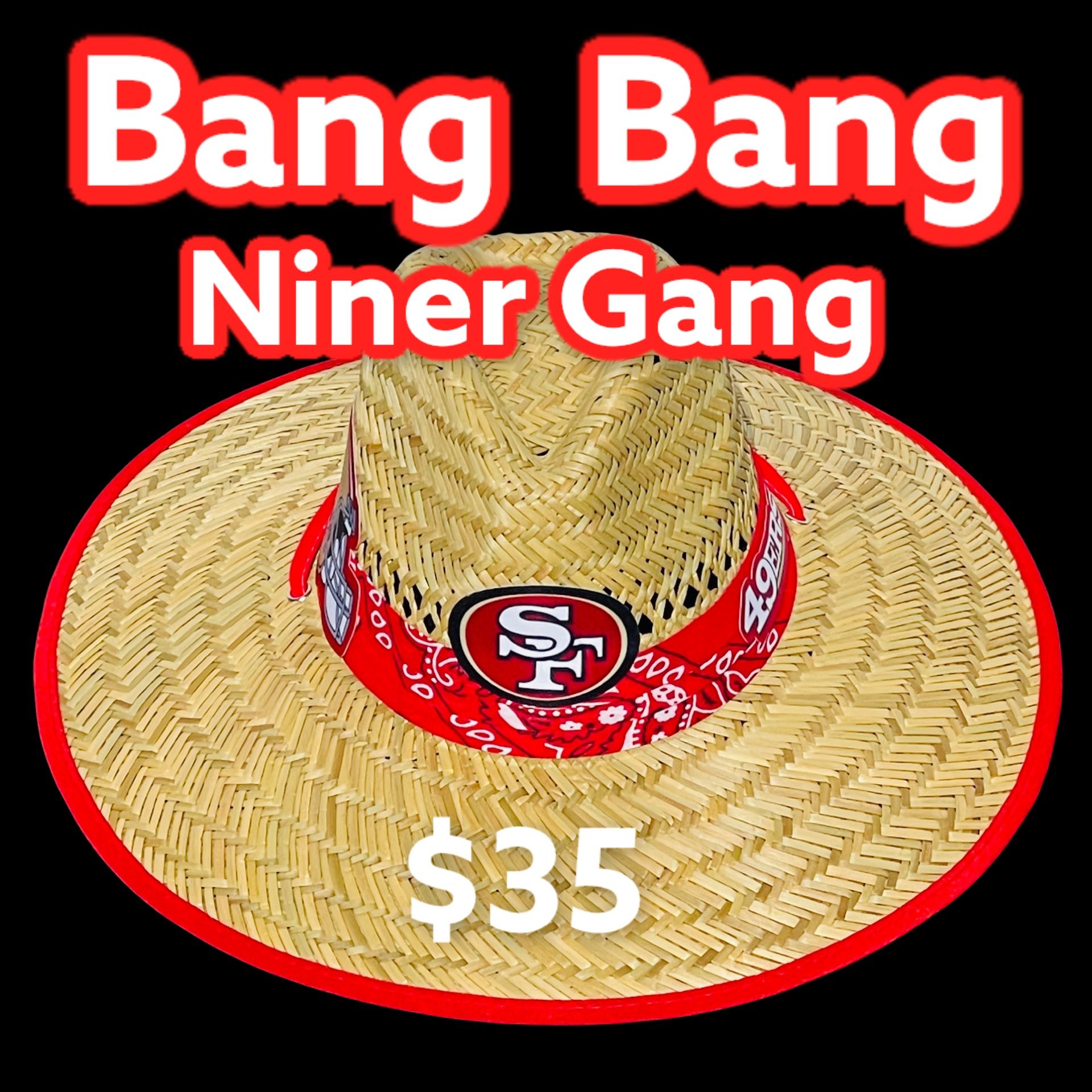San Francisco 49ers Bandana straw hat (Great Father’s Day Gift 🎁) Same Day Shipping If Paid By 3pm (I Also Have Other Team’s)