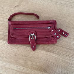 Junior Drake Red Clutch Wallet