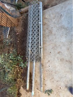 Chain link fencing