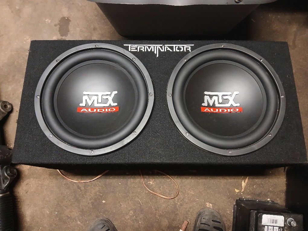 12 Inch MTX TERMINATOR Subwoofers With Amplifier