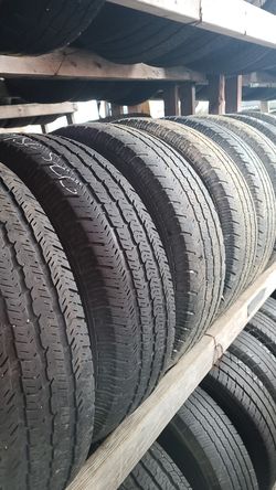 225 75 16 (4) all season used tires FREE installation