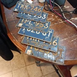 vintage license plates 