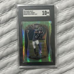 2020 Panini Select #200 Darnell Mooney Dragon Scale Prizm 12/67