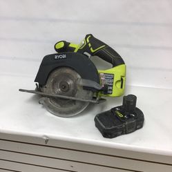 Ryobi One+ 18v Cordless 6-1/2” Circular Saw With Battery - P507